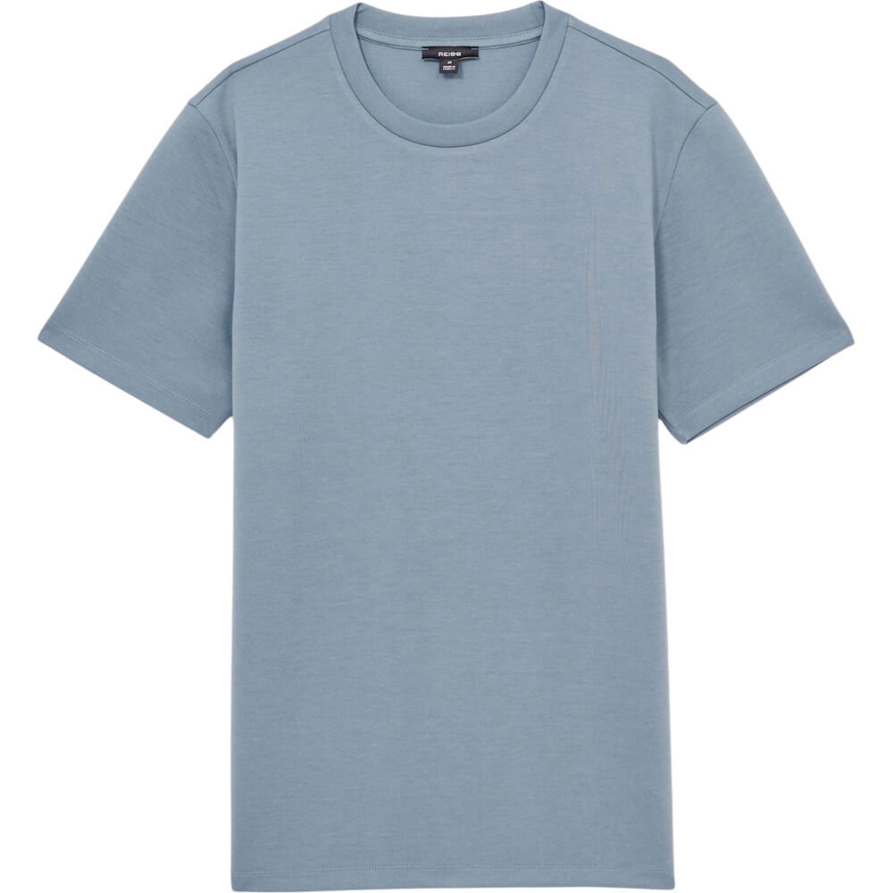 REISS BRADLEY Interlock Jersey Crew Neck T Shirt